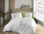 Lenjerie Pat Premium-Pistachio Flower Touch